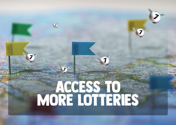 Access to more lotteries online.