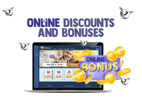Get discounts and bonuses when you play the lottery online.