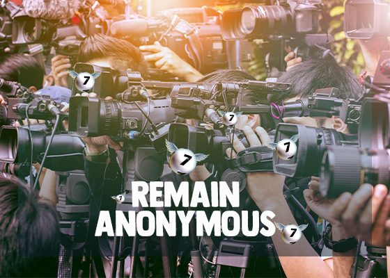If you win the jackpot online, you can choose to remain anonymous.