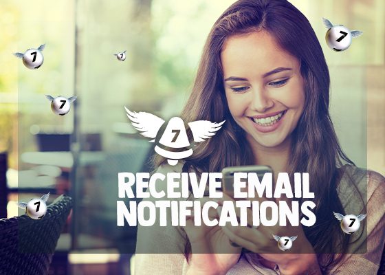 Receive helpful email notifications when you win a prize.