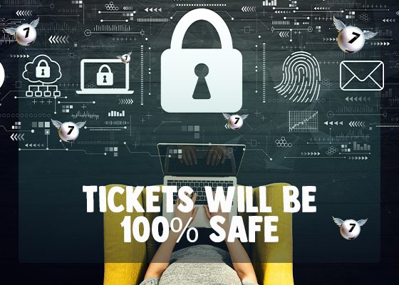 Playing online means that you don't have to worry about keeping your ticket safe.
